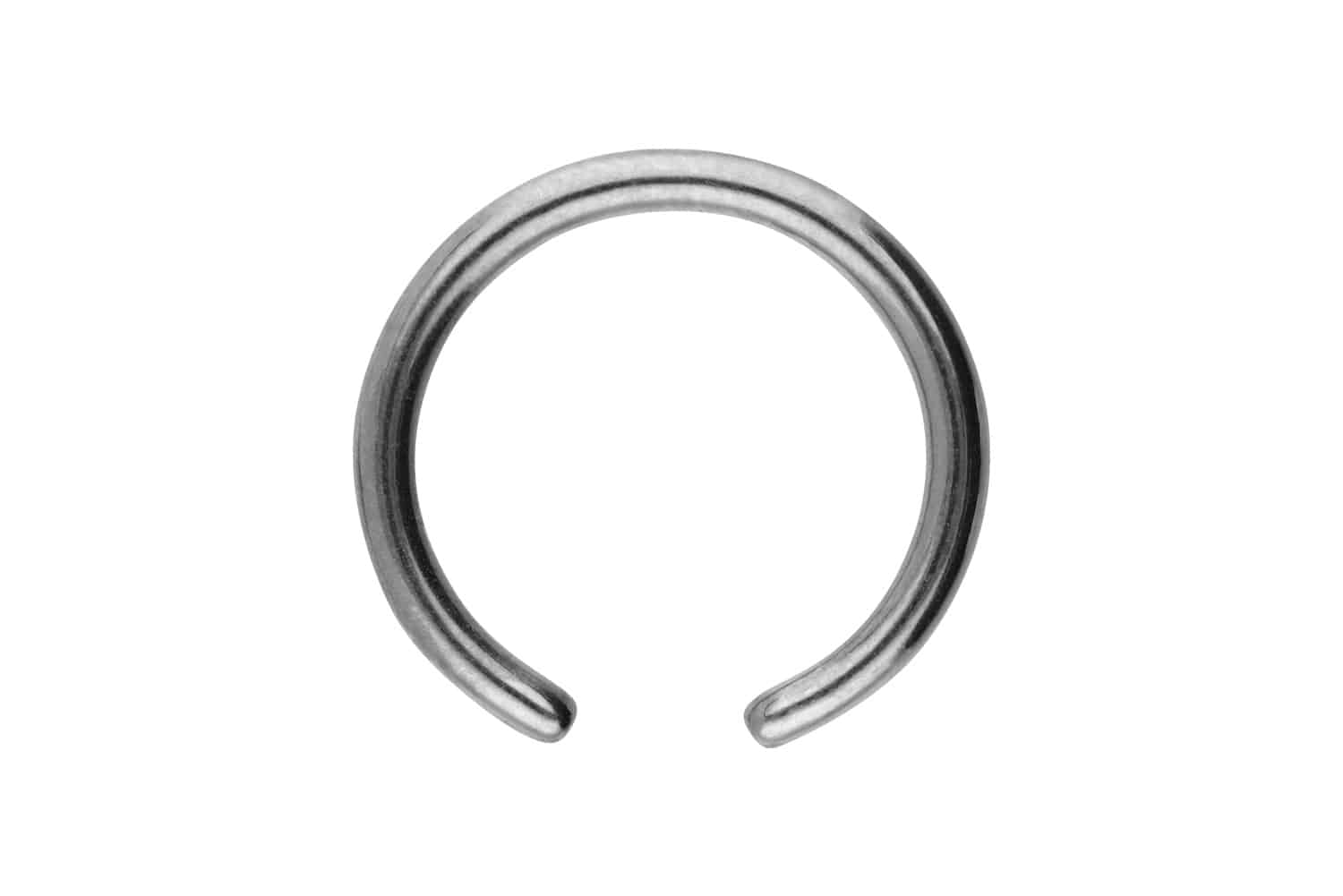 Titan Klemmkugelring Piercing ohne Kugel